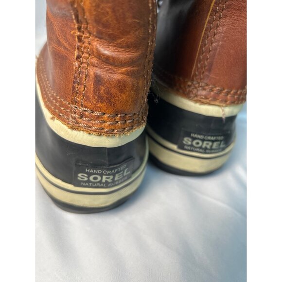 Sorel Womens Waterproof Leather Winter Boots Size 8 Brown READ - Picture 8 of 15